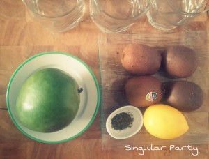 ingredientes zumos kiwi-mango